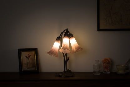 Triple Aurora Tiffany Style Lamp