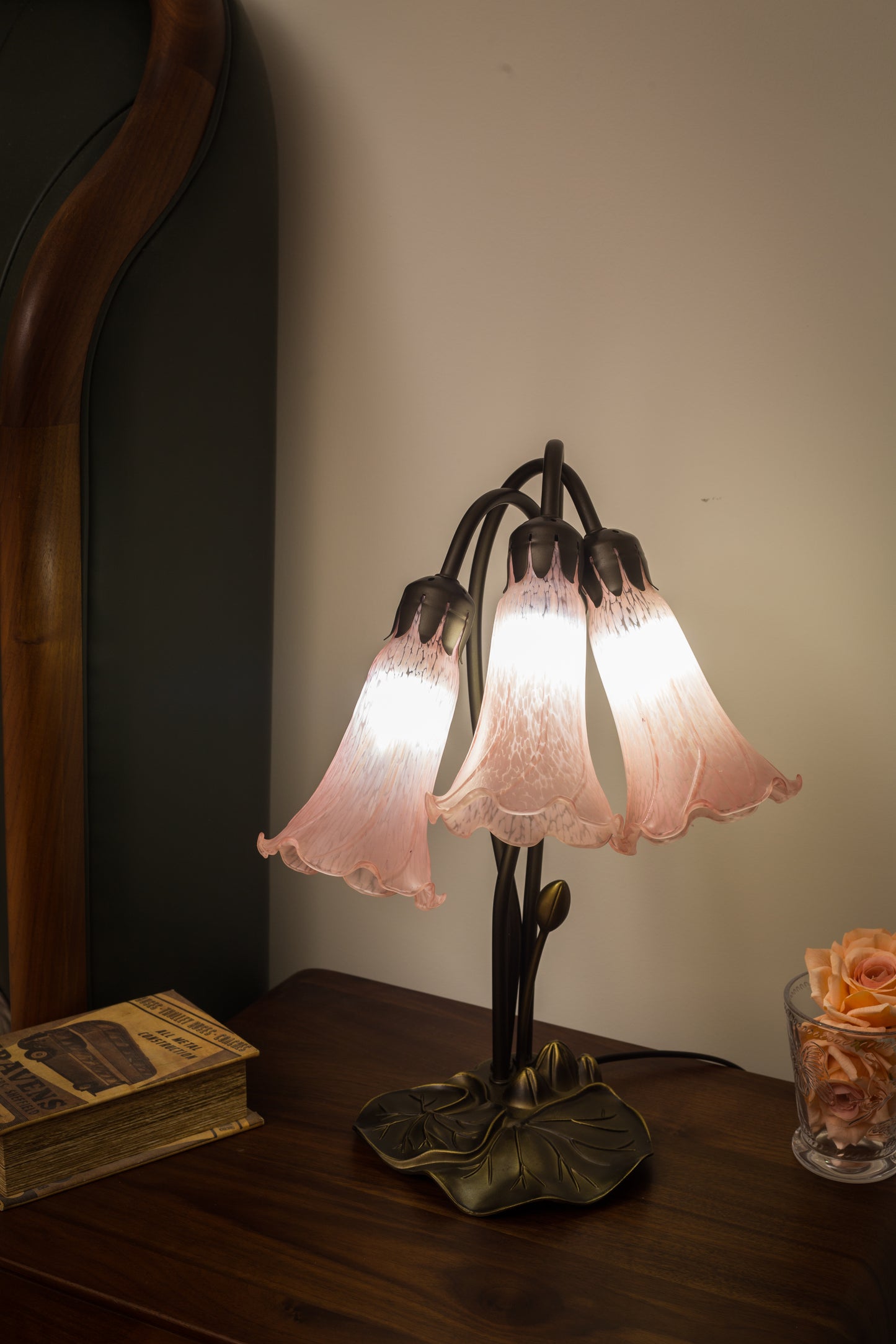 Triple Aurora Tiffany Style Lamp