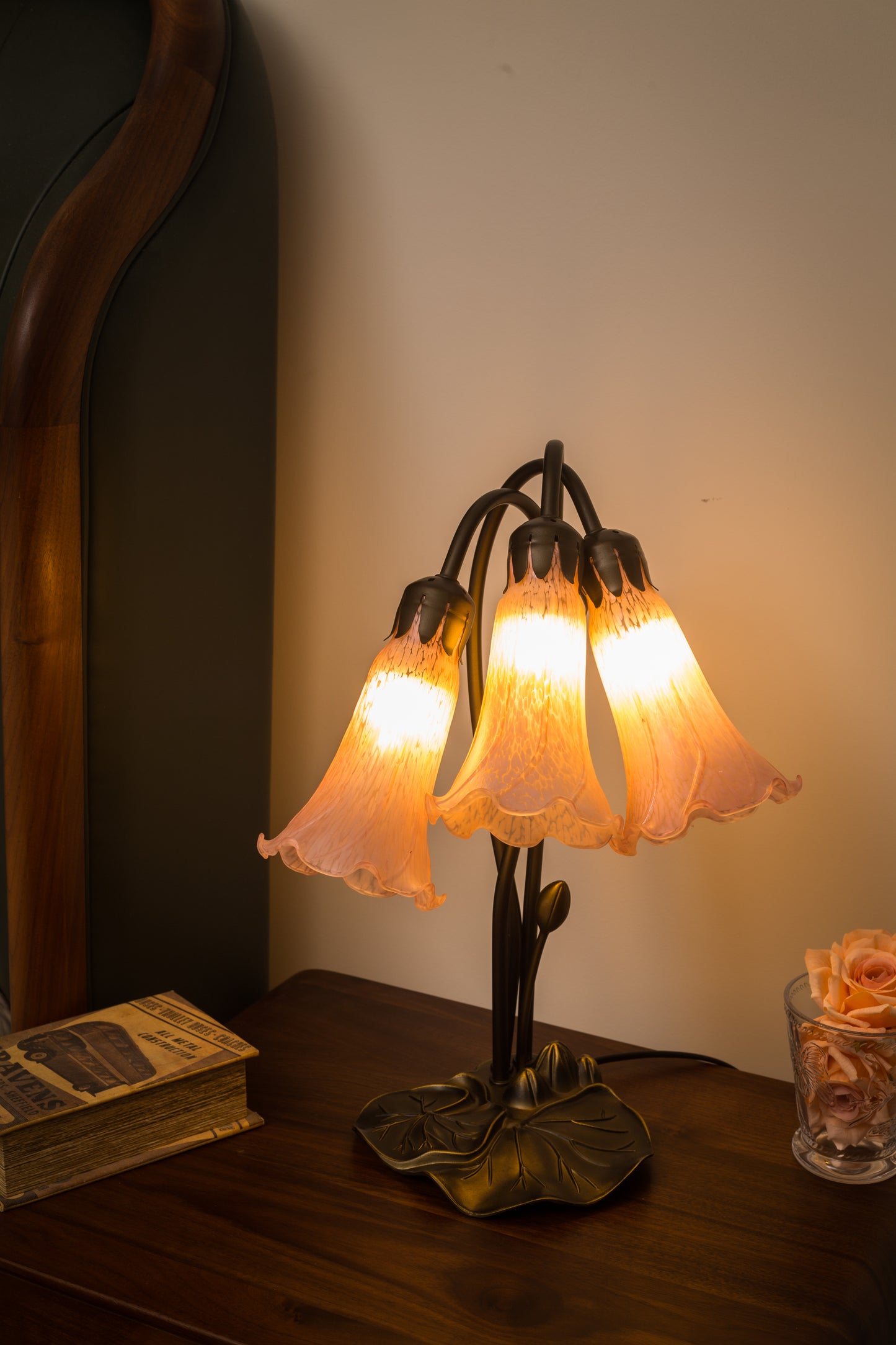 Triple Aurora Tiffany Style Lamp