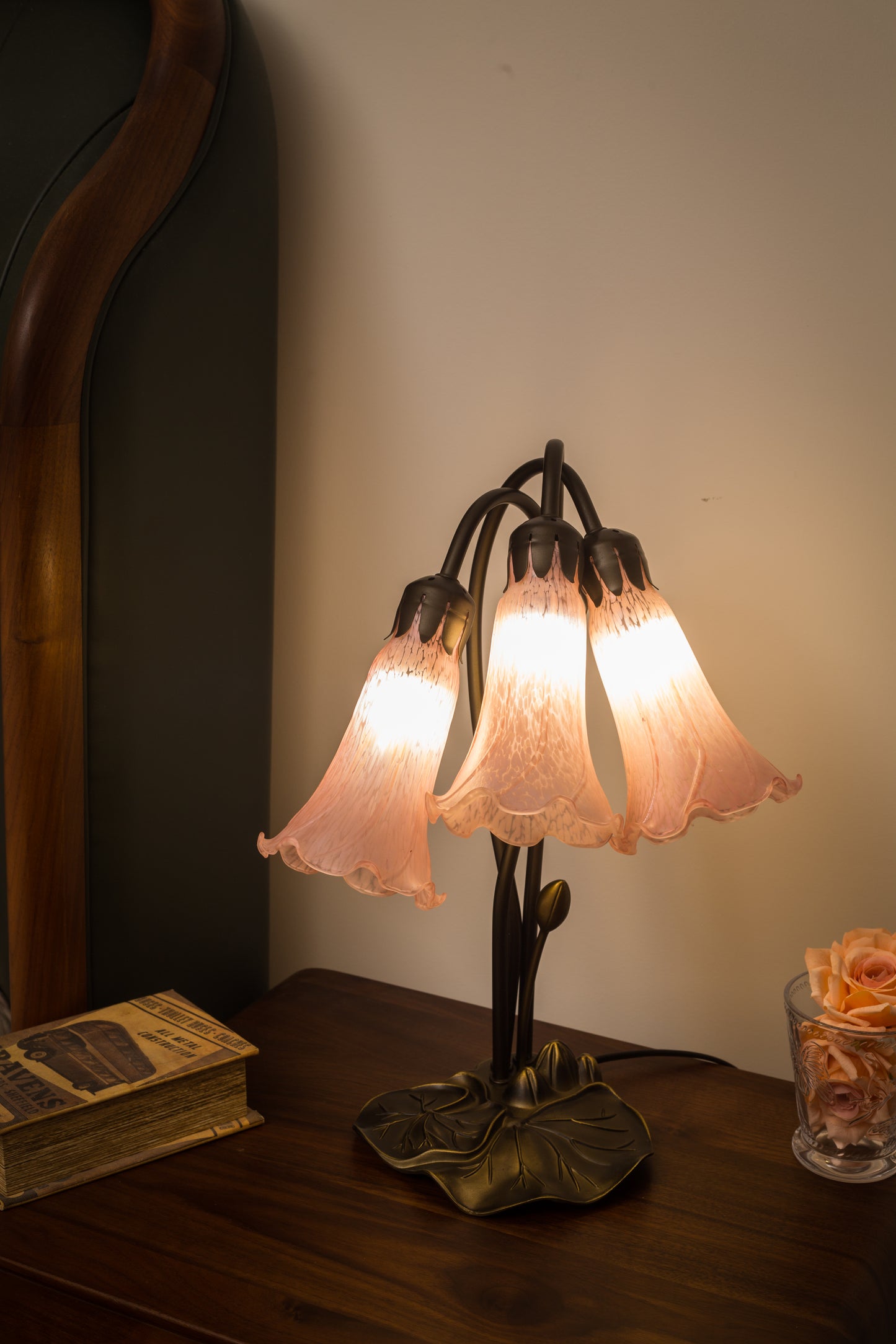 Triple Aurora Tiffany Style Lamp